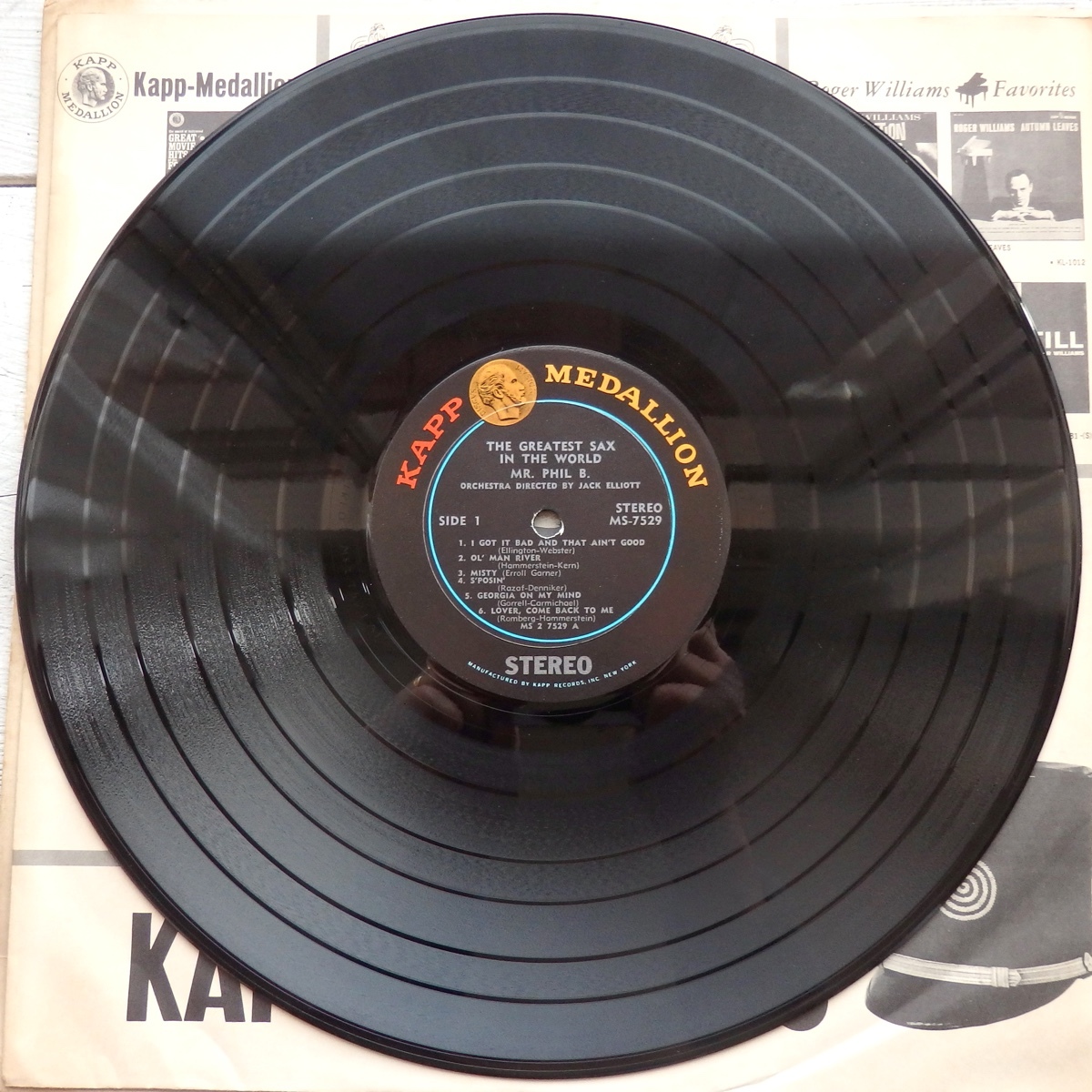 LP MR. PHIL B. PHIL BODNER JACK ELLIOTT THE GREATEST SAX IN THE WORLD MS-7529 米盤_画像3