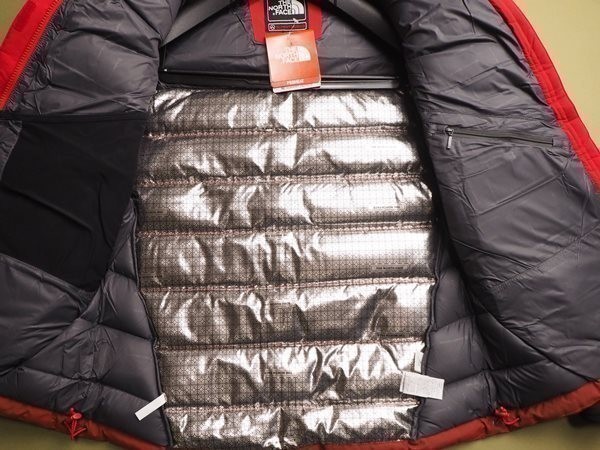 新品正規65000円 ノースフェイス SUMMITシリーズ HYVENT 熱反射 CONCORDIA グースダウンジャケットレディースL(メンズS)レッド(RED)