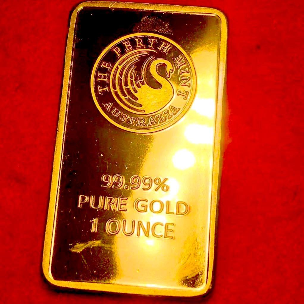 金貨 オーストラリア銀行記念 GOLD ゴールドバー 記念金貨 大型金貨 ケース付きの画像1
