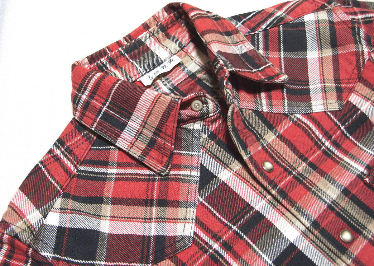 ■AZ by juinhashimoto WESTERN SHIRT【S】BURG CHECK未使用保管新品ウエスタ・シャツ