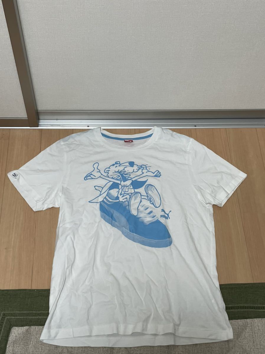 安心発送】 ✨跳べ‼✨PUMA レアtシャツ プーマ SizeM シャツ Tシャツ
