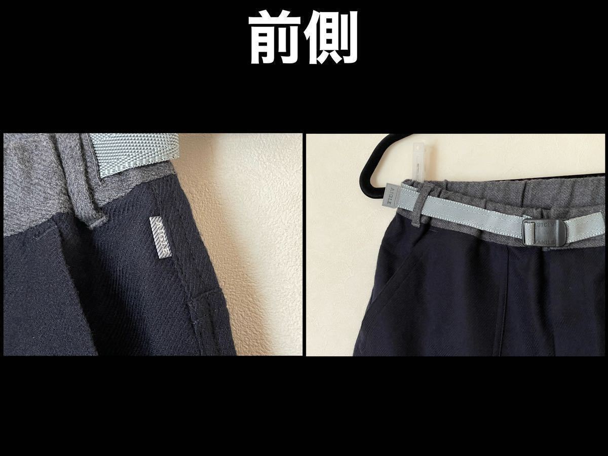 超美品★AIGLE(エーグル)レディース ウール キュロット パンツ M(T155-160cm)ブラック 使用2回 アウトドア グランピング スポーツ 防寒の画像4