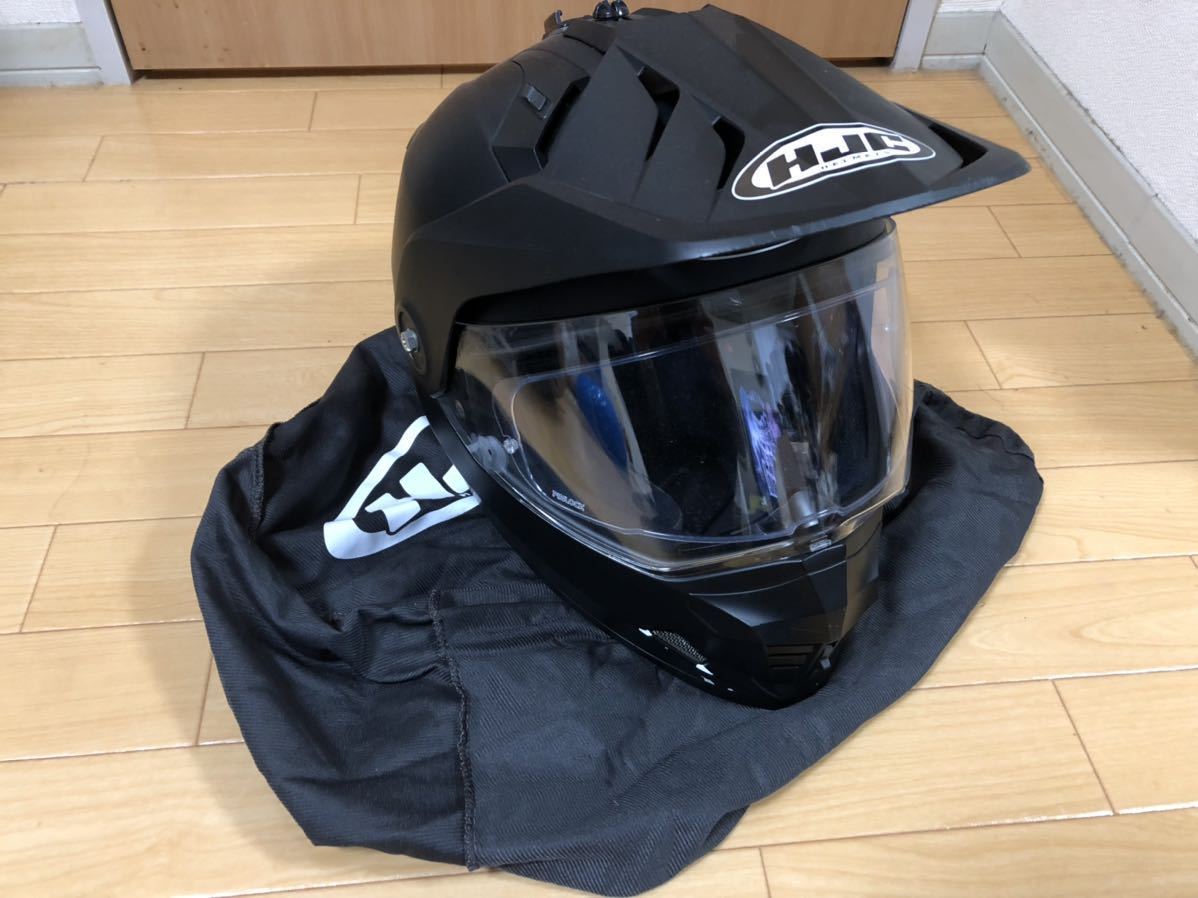 HJC ヘルメット DS-X1 セミフラットブラック Lサイズ(中古)の 