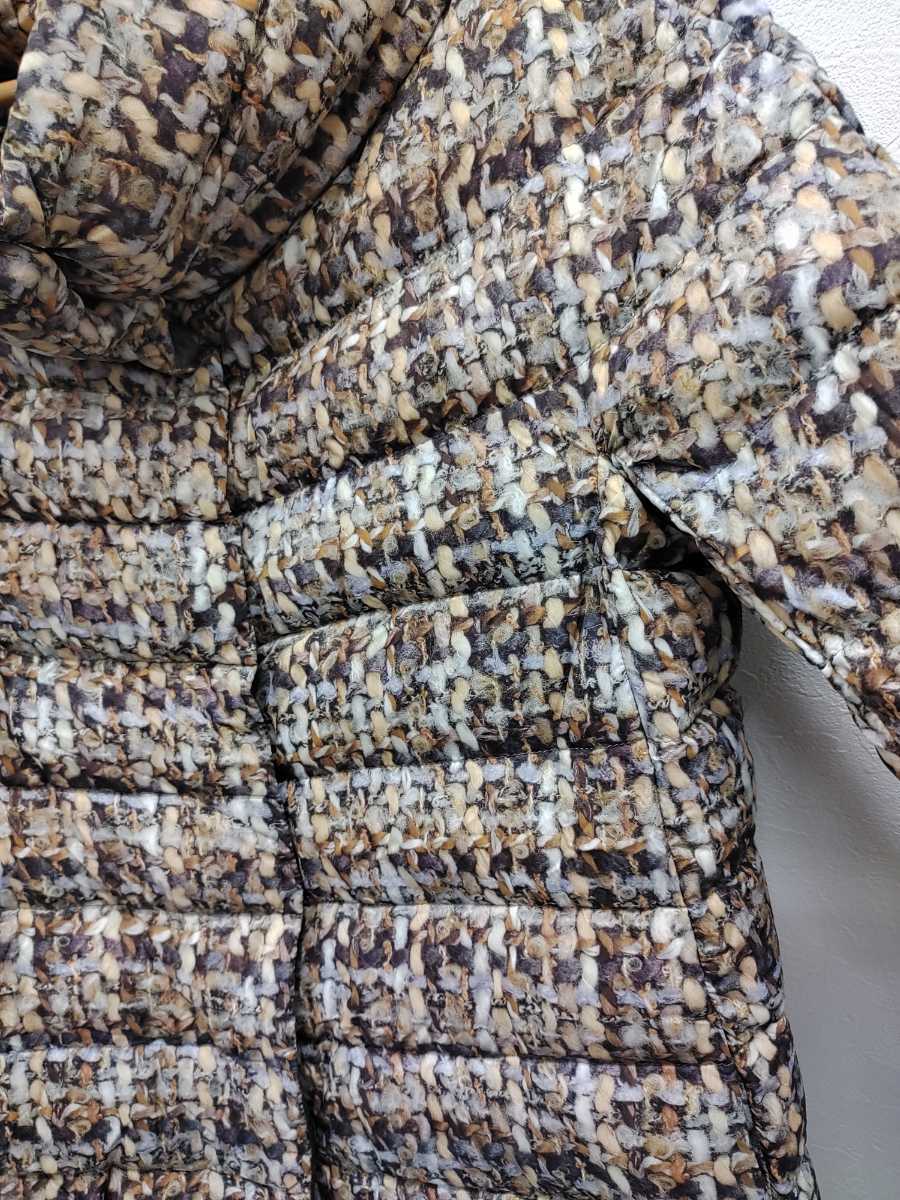 反物 浴衣 HERNO ヘルノ ツイードプリント ダウン コート | www