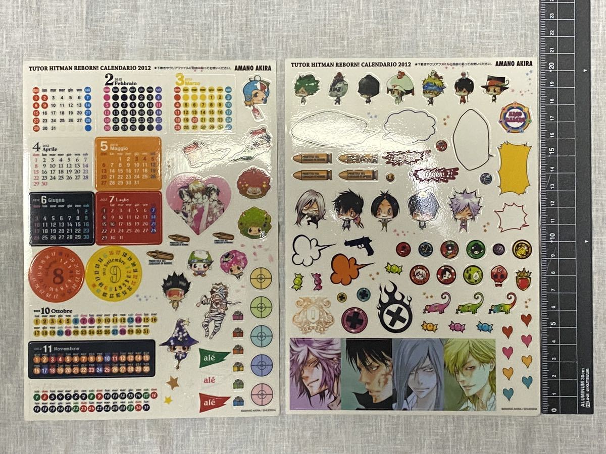 家庭教師ヒットマンREBORN 2012年 コミックカレンダー 下敷き 家庭教師ヒットマンREBORN 2012年 コミックカレンダー 下敷き