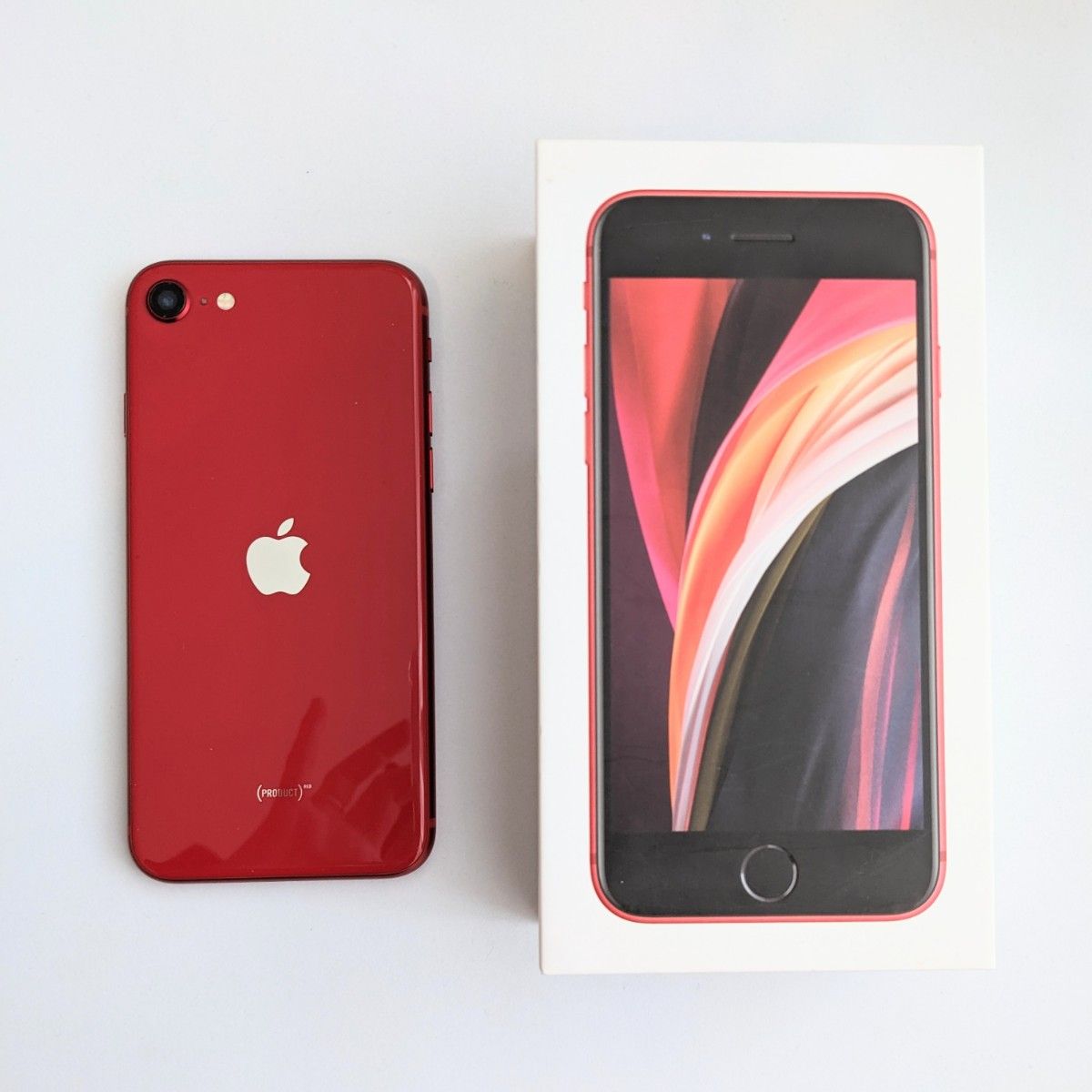 iphone se 第2世代 64gb simフリー レッド バッテリー96%|PayPayフリマ