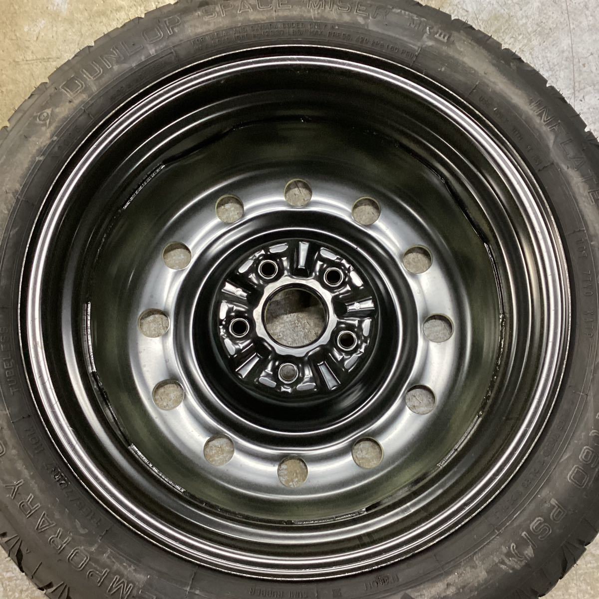 W150A5A トヨタ マークX 120系 純正テンパータイヤ スペアタイヤ T155