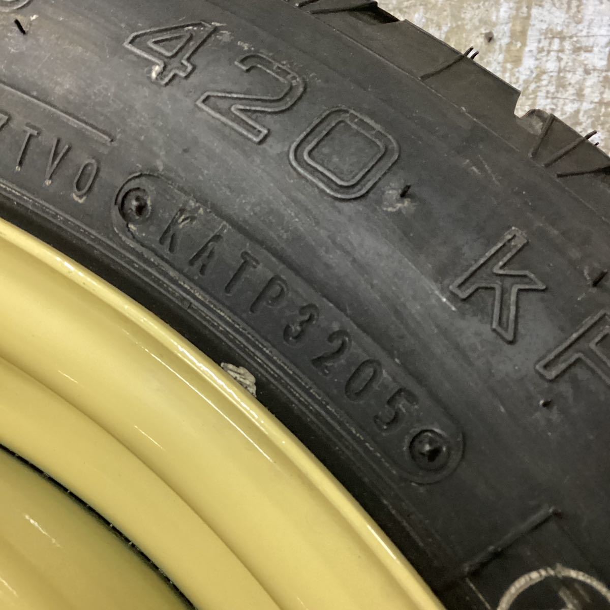 W150A5A トヨタ マークX 120系 純正テンパータイヤ スペアタイヤ T155