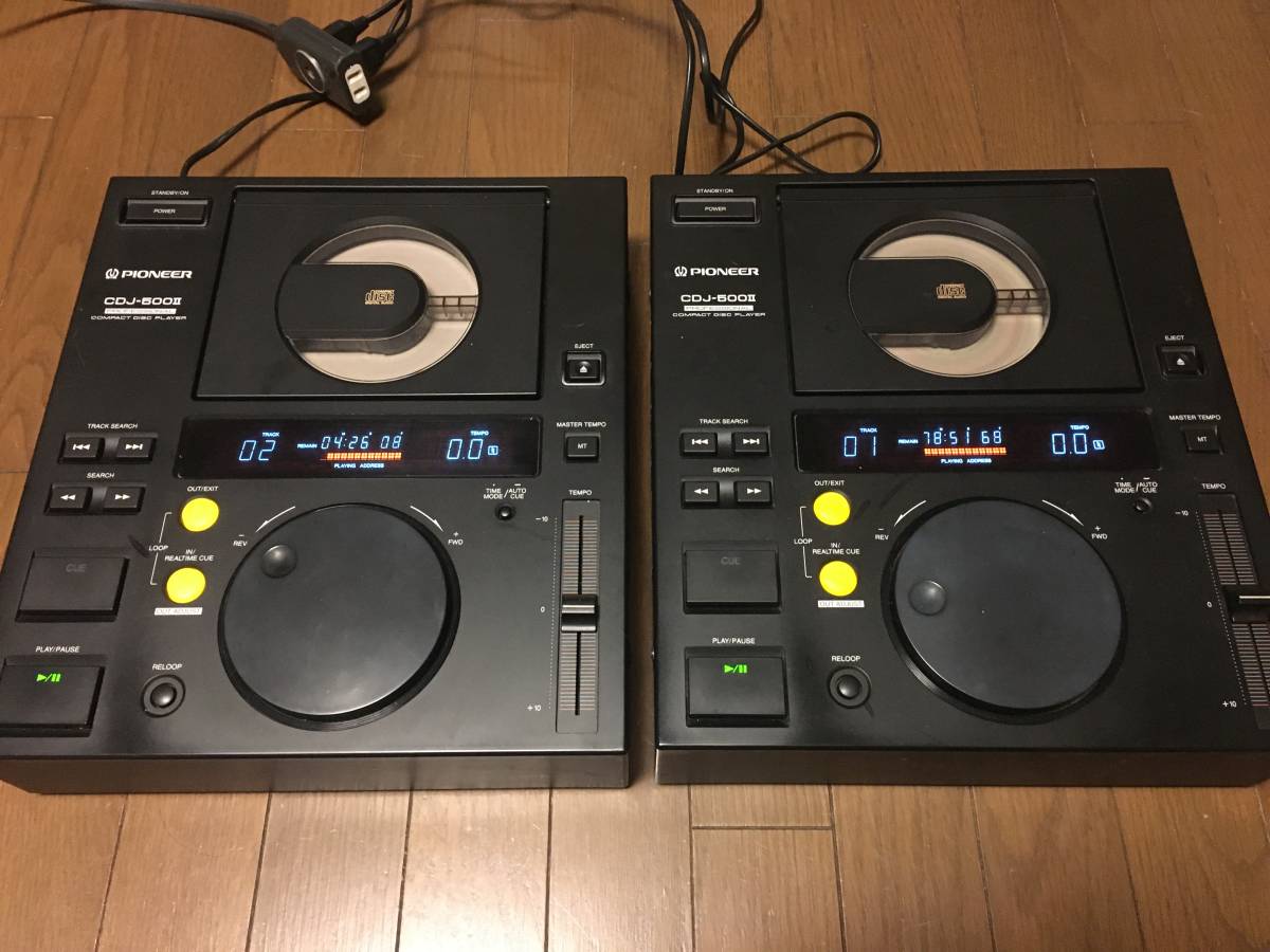 2台セット 即決!!パイオニアPIONEER CDJ-500Ⅱ 動作確認済みOK
