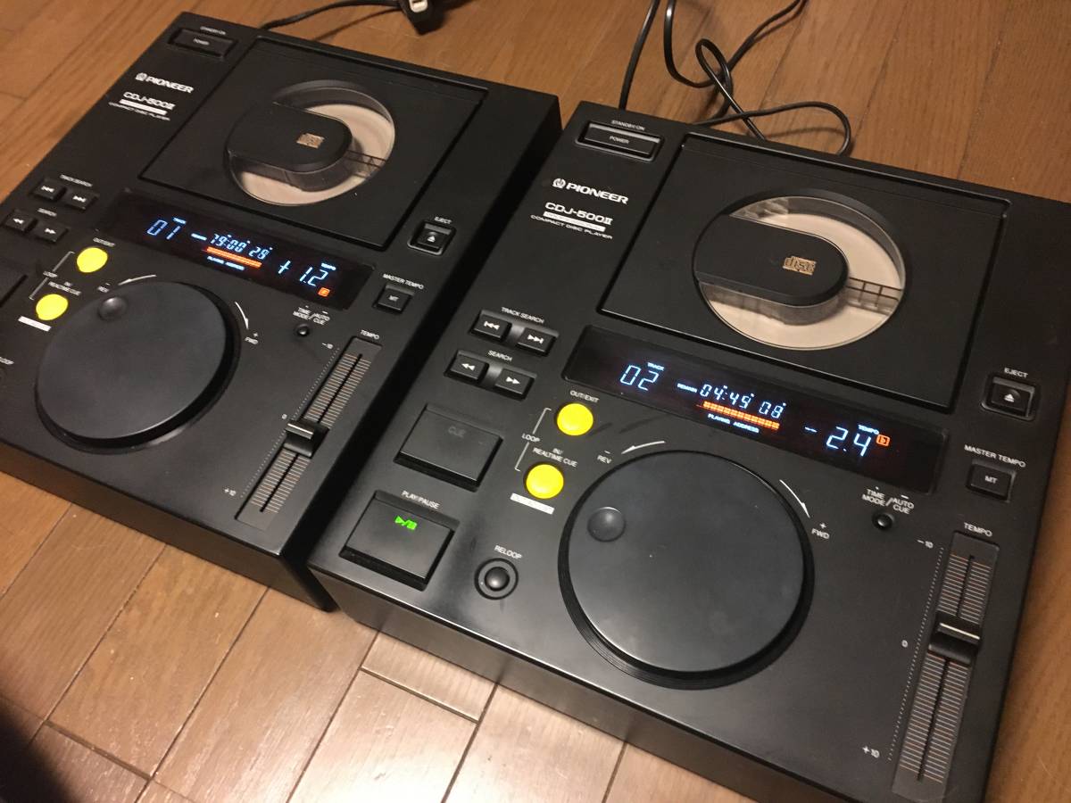 2台セット 即決!!パイオニアPIONEER CDJ-500Ⅱ 動作確認済みOK