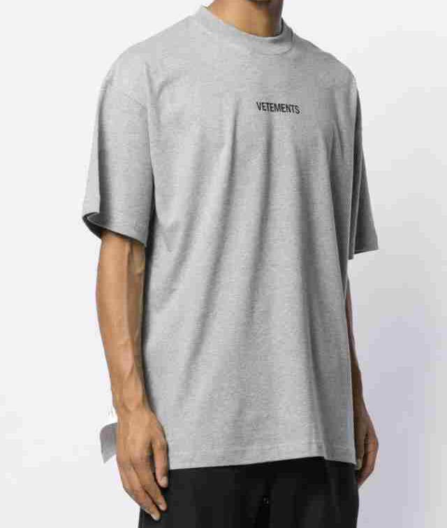 正規新品 19AW VETEMENTS ヴェトモン ロゴ ビッグタグ オーバーサイズ