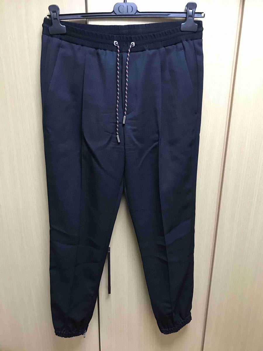 流行に 17SS 正規 Dior 733C138E4170 46 紺 スラックス ジョガーパンツ