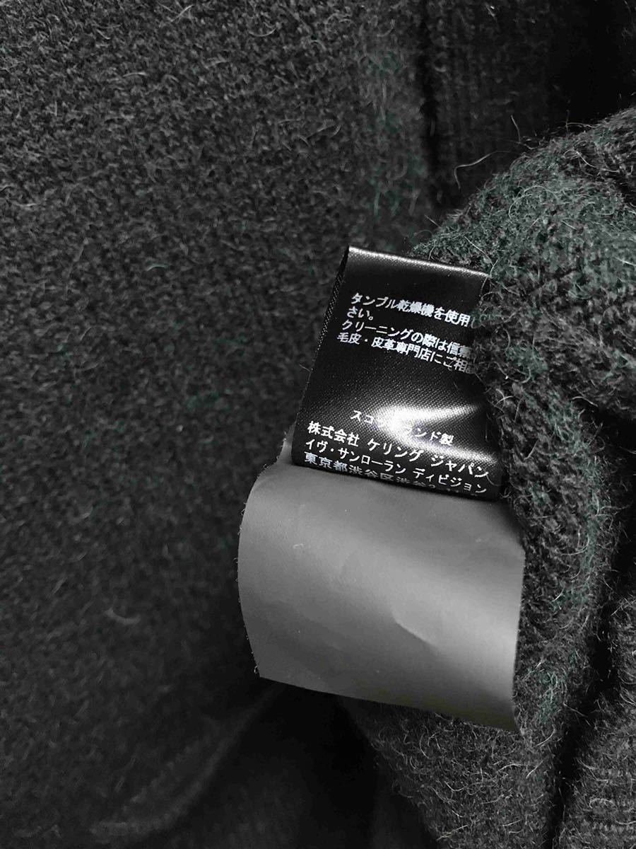 正規 14AW SAINT LAURENT PARIS サンローラン パリ レザーパッチ