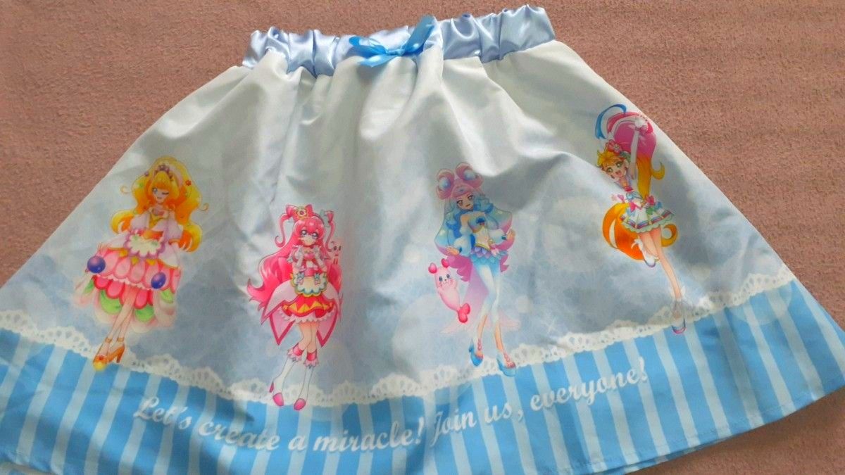 BANDAI　プリキュア　長袖Tシャツ　スカート　一分丈　スパッツ　３点セット　110cm