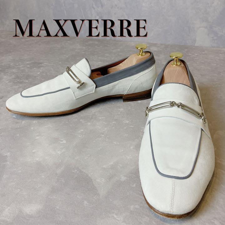 MAXVERRE ビットローファー　26cm イタリア製　ホワイト　白靴　マックスヴェッレ　MADE　in　ITALY　スエード　サンローラン　セルジオ_画像1