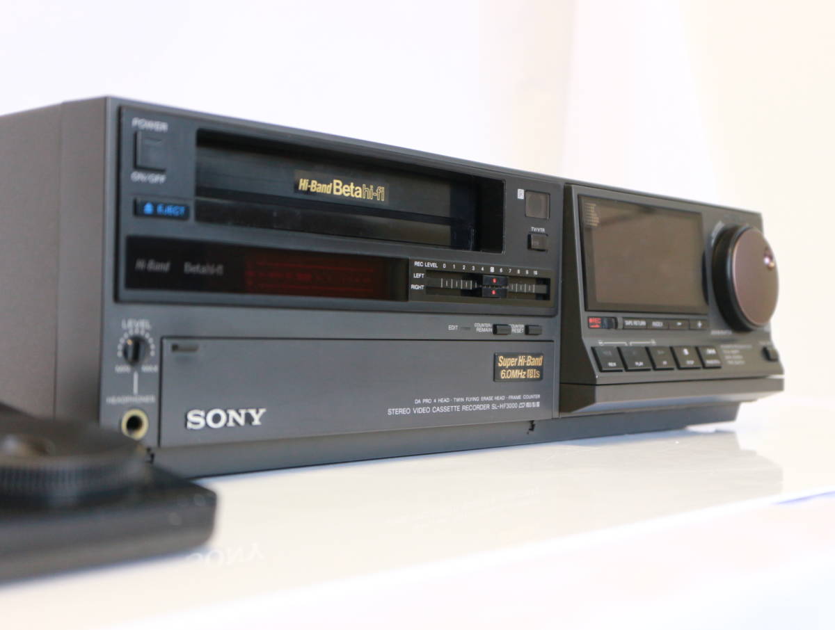 動作品】ソニー SL-HF300 Betamax ビデオデッキ-