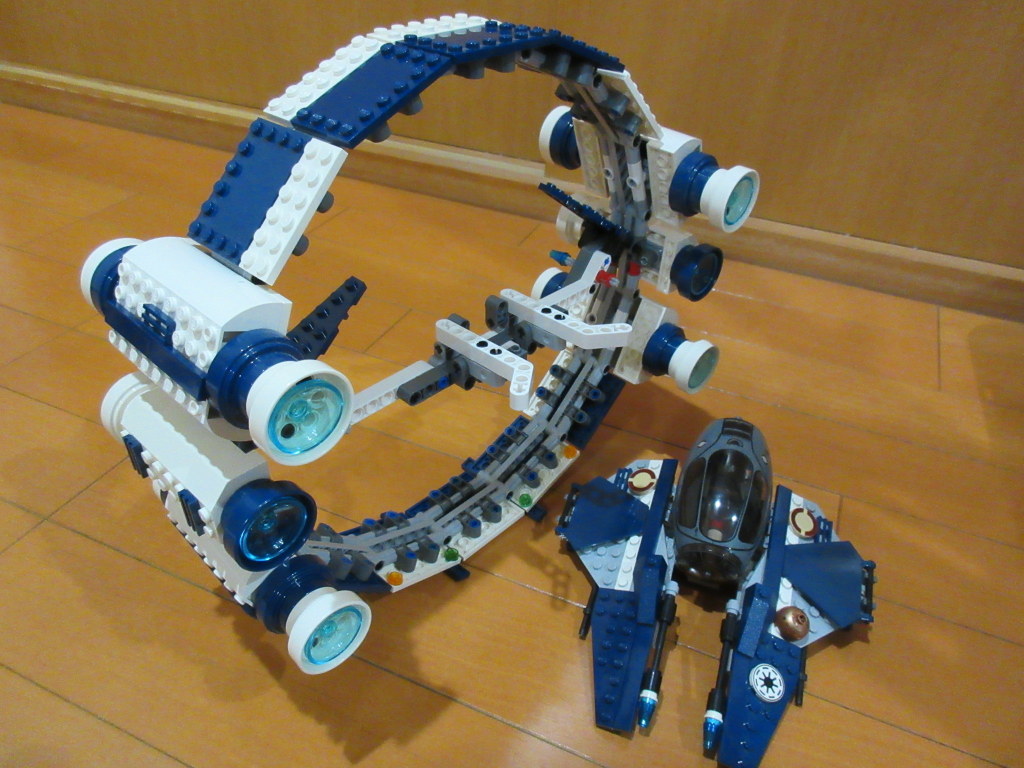 LEGO 7661 ジェダイスターファイター ハイパードライブリング付 キットフィストー/オビワンの画像6
