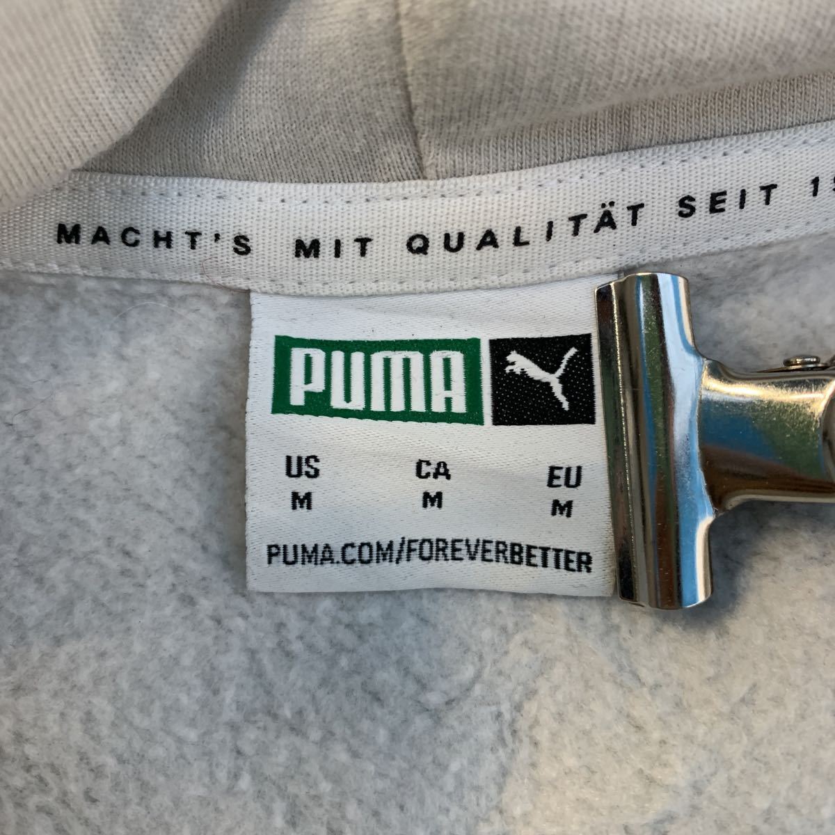 PUMA スヌードネック スウェット パーカー M ライトグレー プーマ スポーツ フーディー 古着卸 アメリカ仕入 a502-5045_画像8