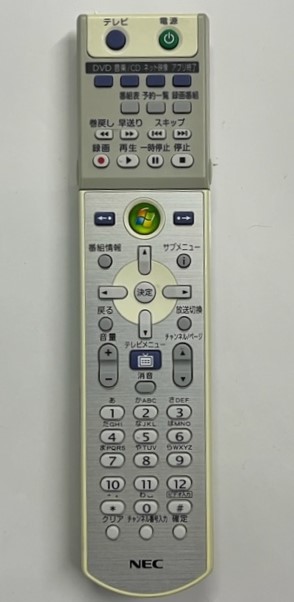 NEC パソコン用リモコン RRS9002-7707E　中古品　全ボタン赤外線発光確認済み_画像1