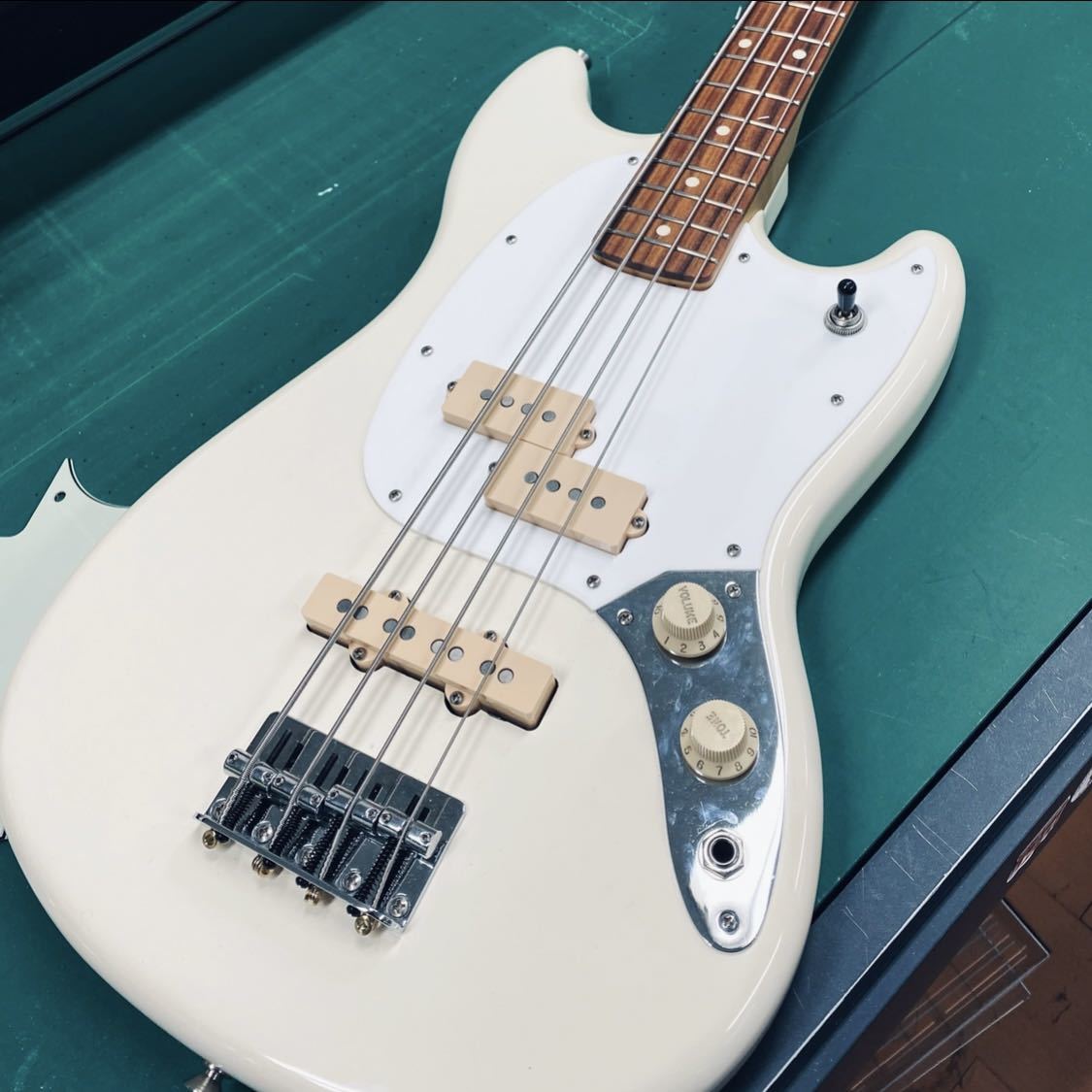 Fender Mexico Mustang Bass PJ Olympic White