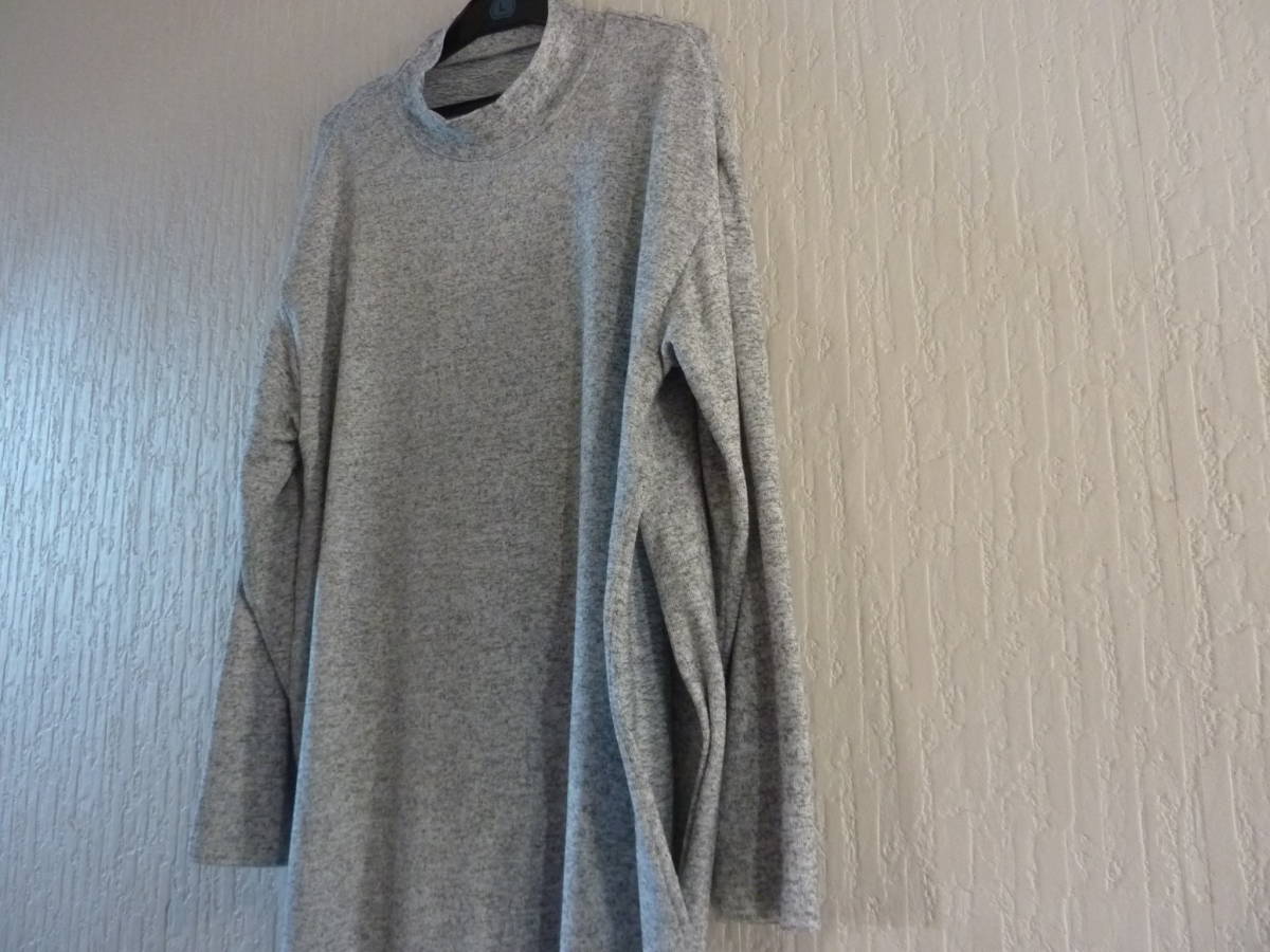 * maternity [ nursing with function ] long One-piece * lady's size L* gray series * room put on * pyjamas as .OK* new goods unused tag attaching *
