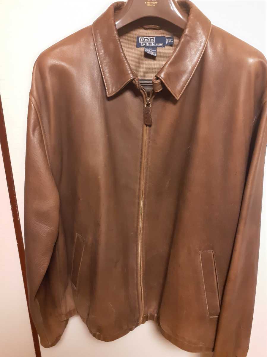ヤフオク! - 大きいサイズ。ラルフローレン ポロ レザージャケットXXL