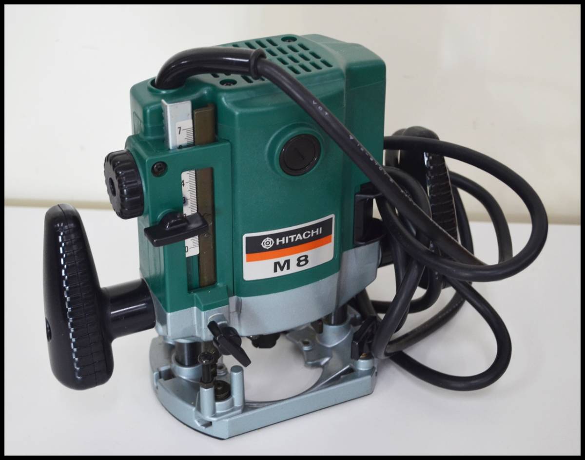 美品 日立工機 8mm 日立ルータ M8 電動工具 ルーター HITACHI(中古)の