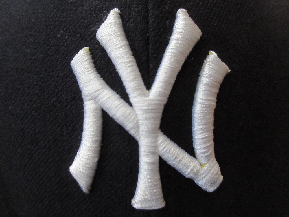 90's 00's USA製 ニューヨーク ヤンキース NEW ERA NYロゴ 刺繍 ベースボール キャップ ネイビー New York Yankees NEWERA 野球CAP田中将大_画像6