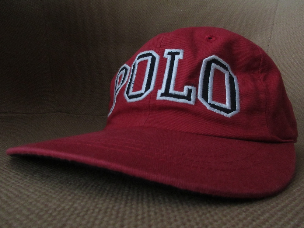 90's POLO SPORT 星条旗 刺繍 コットン ベースボール キャップ M ポロ スポーツ アメリカ 国旗 CAP ラルフローレンRALPH LAUREN帽子 ハット