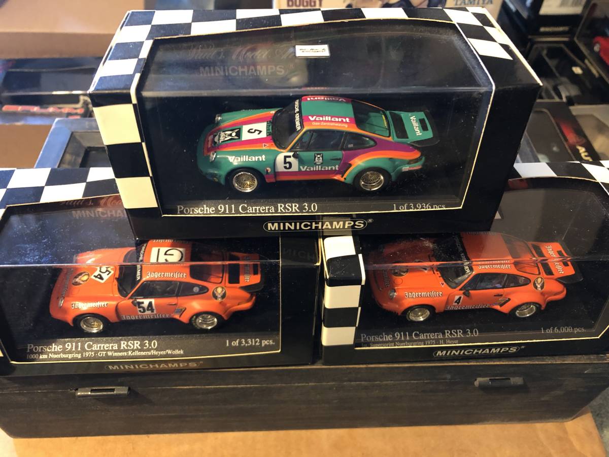 送料無料 MINICHAMPS 1/43 PORSCHE 911 Carrera RSR 3.0 3台セットの画像1