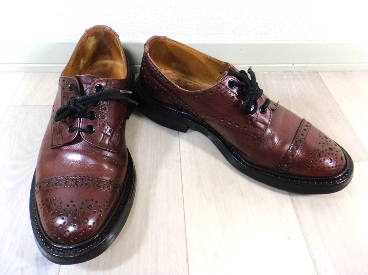 トリッカーズ ドレスシューズ 濃茶 UK8.5(27cm)ストレートチップ