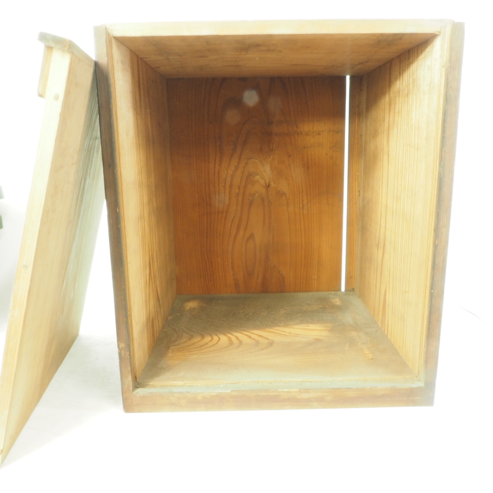昭和ビンテージ 本木漆芸 食膳五膳揃え 木箱付き 一辺の長さ28.5cm 高さ5cm 木製の質素でしっかりした作りが味わいの食膳です。 TAK501_画像10