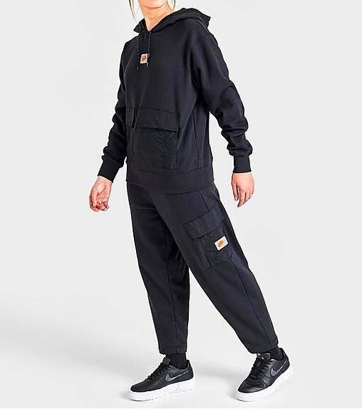 保存版】 US オレンジ 黒 セットアップ パンツ パーカー NSW NIKE XL