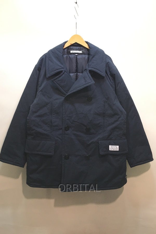 経堂) NEIGHBORHOOD ネイバーフッド 22AW PUFF PEA COAT. 中綿Pコート