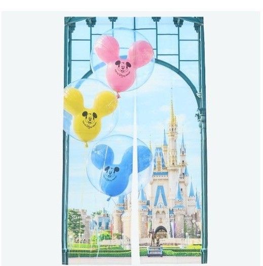 ディズニー のれん 暖簾 シンデレラ城 風船 バルーン 新品未使用 ディズニー のれん 暖簾 シンデレラ城 風船 バルーン 新品未使用