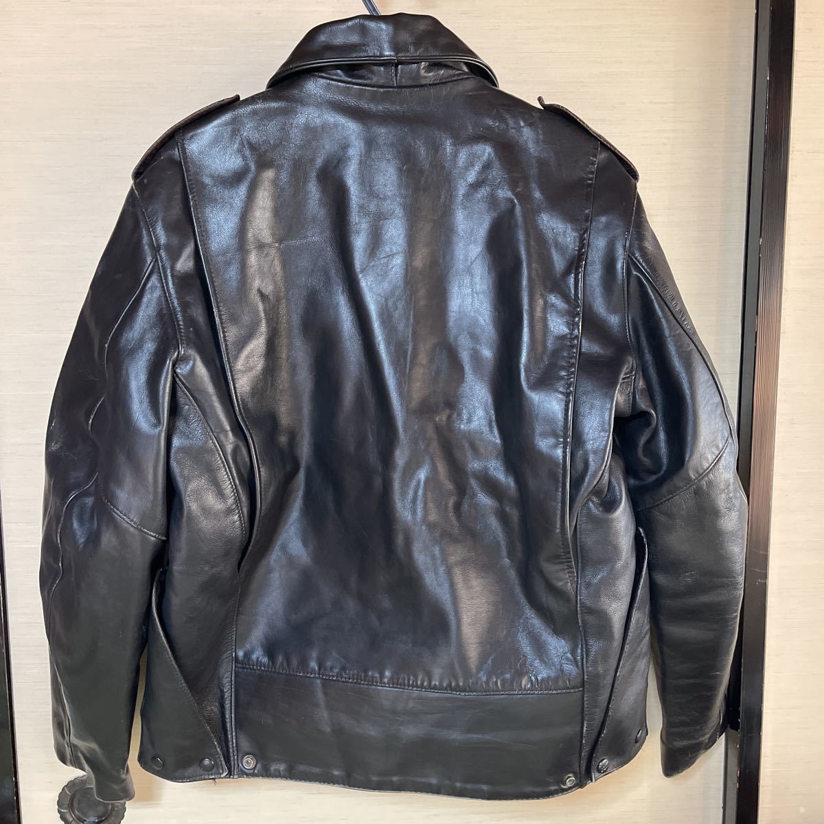 ProTech LEATHER APPAREL シングルライダースジャケット 本革 ブラック ...