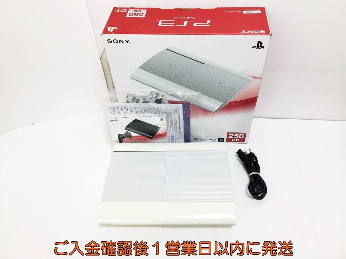 1円 PS3 本体/箱 セット 250GB ホワイト SONY PlayStation3 CECH-4000B 
