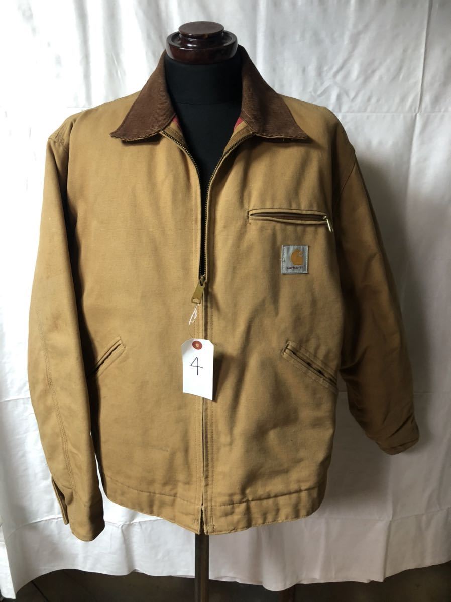 お手頃価格 カーハート デトロイト ジャケットUSA製 carhartt ブラウン