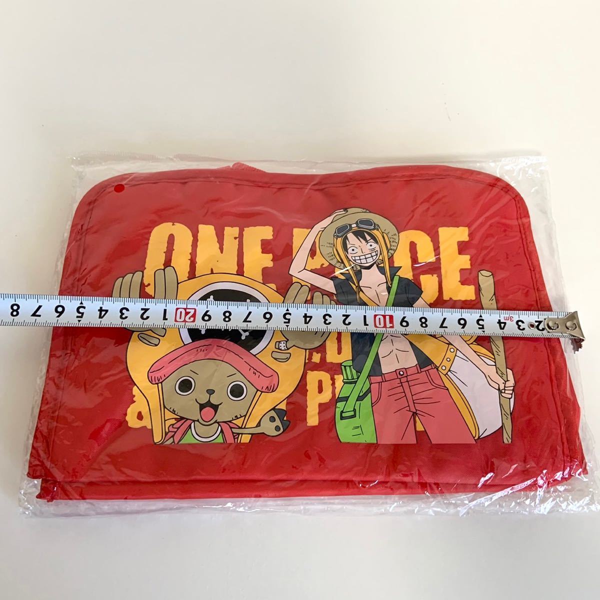 未使用 ONE PIECE ワンピース オリジナル バッグ かばん ルフィ チョッパー 赤 レッド 非売品_画像3