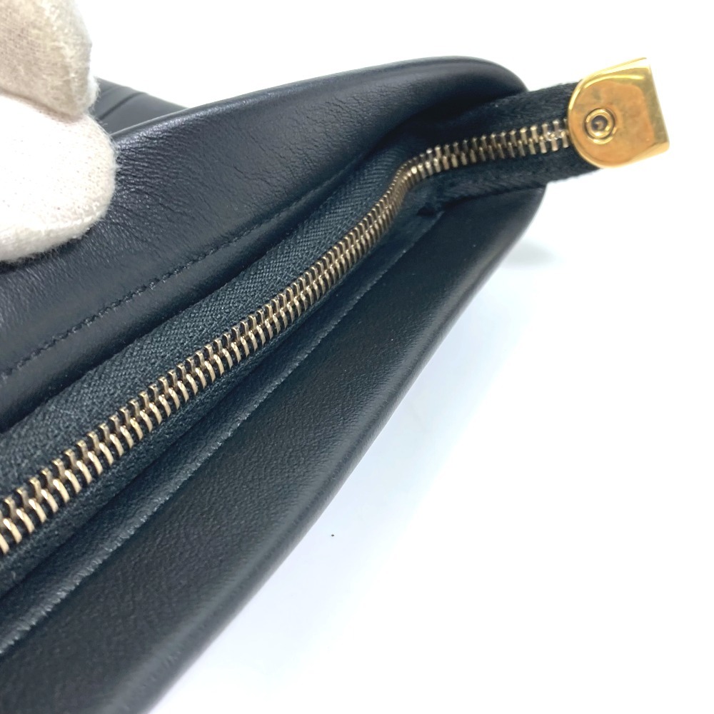 Dior ディオール ポーチ ロゴ フラット クラッチバッグ レザー