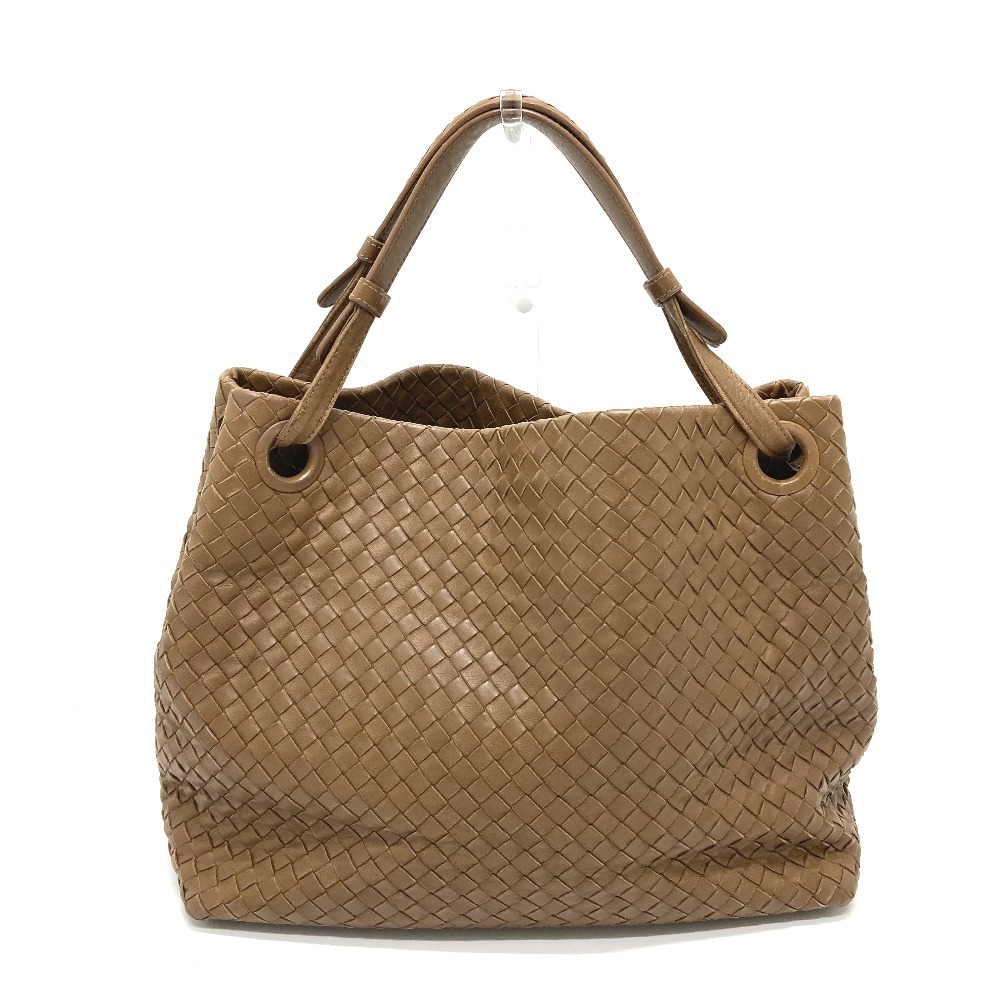 超大特価 BOTTEGA VENETA ブラウン【中古】 レザー ハンドバッグ