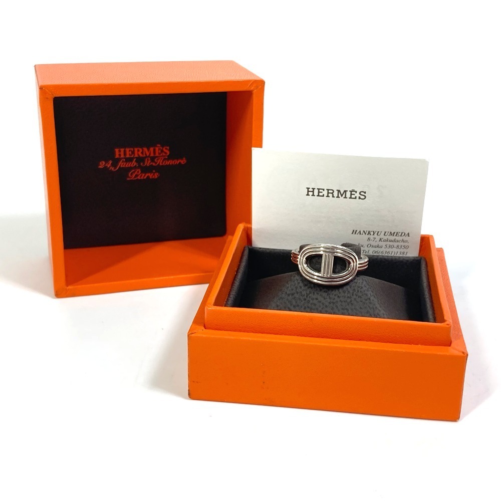 2021福袋】 【美品】Hermès エルメス シェーヌダンクル 3連リング 925