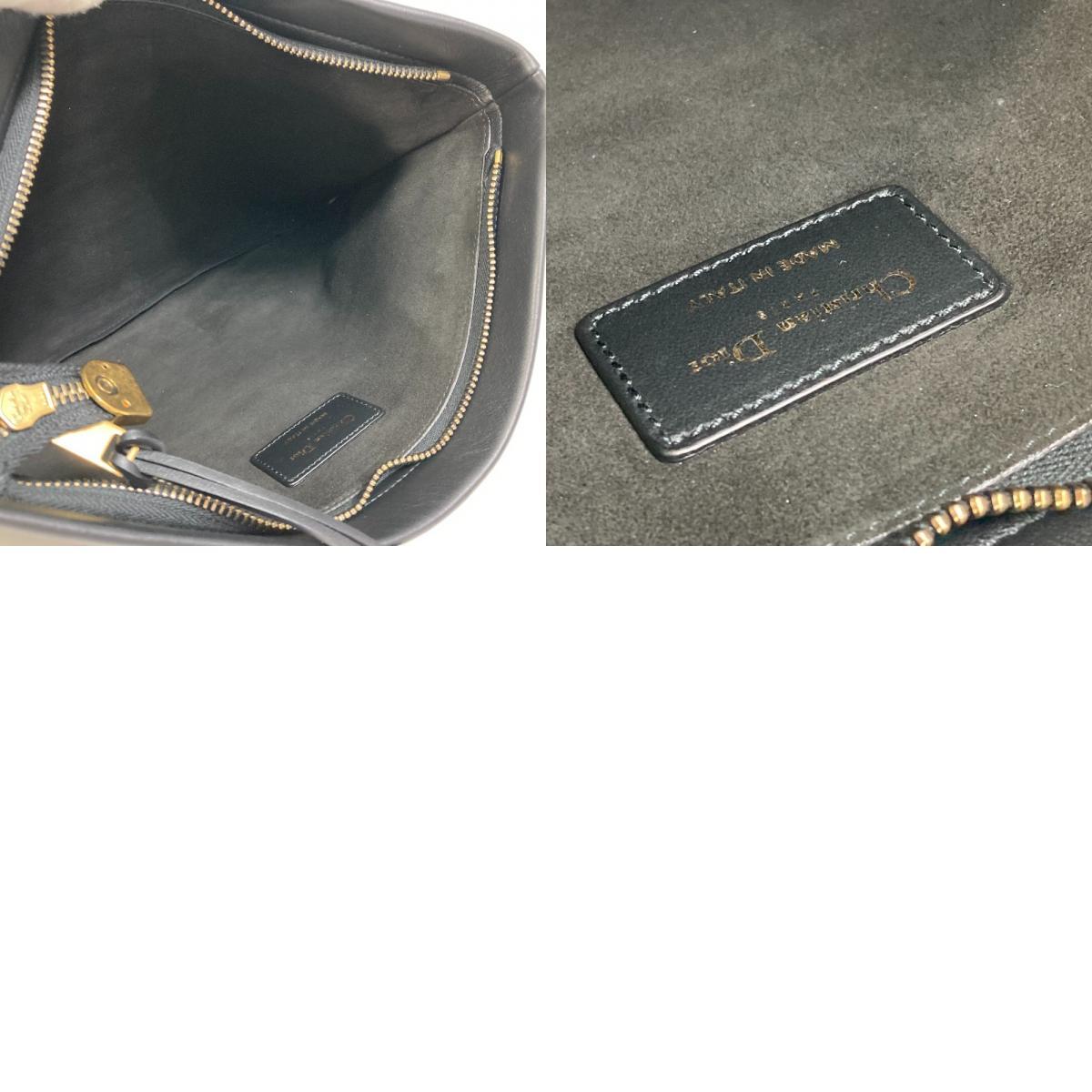 Dior ディオール ポーチ ロゴ フラット クラッチバッグ レザー
