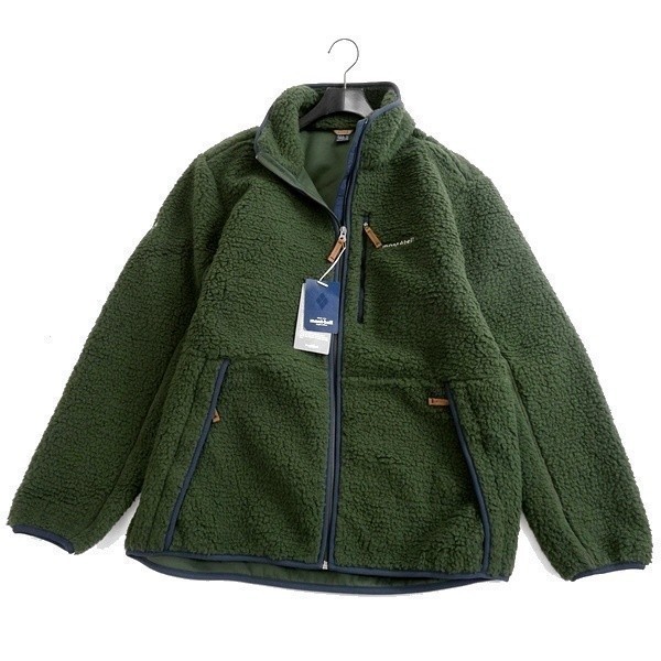 mont-bell モンベル 新品 定価2万 軽量×保温 スタンドカラー ボアフリース ジャケット ブルゾン WUJF-232 KH 105/XL ▲075▼out1606b_画像2