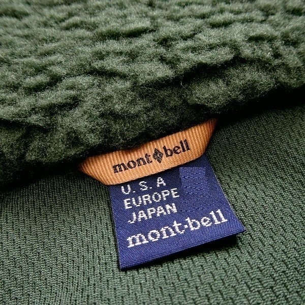 mont-bell モンベル 新品 定価2万 軽量×保温 スタンドカラー ボアフリース ジャケット ブルゾン WUJF-232 KH 105/XL ▲075▼out1606b_画像7
