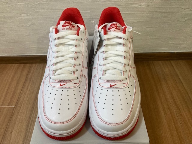 新品未使用☆国内正規品☆ナイキ エアフォース1 '07 ☆26.5cm☆NIKE☆US8.5☆赤☆AIR FORCE1☆CV1724-100☆希少☆ステッチ_画像5