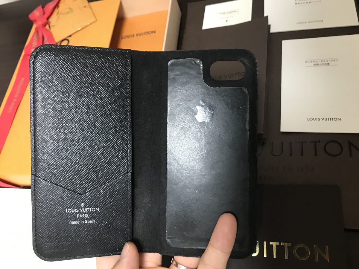 本物保証 LOUIS VUITTONダミエ グラフィットiPhone7 8 SEケース