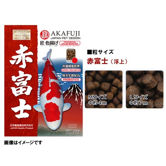 日本動物薬品 赤富士 M 浮上 5kg×4袋 　送料無料 但、一部地域除