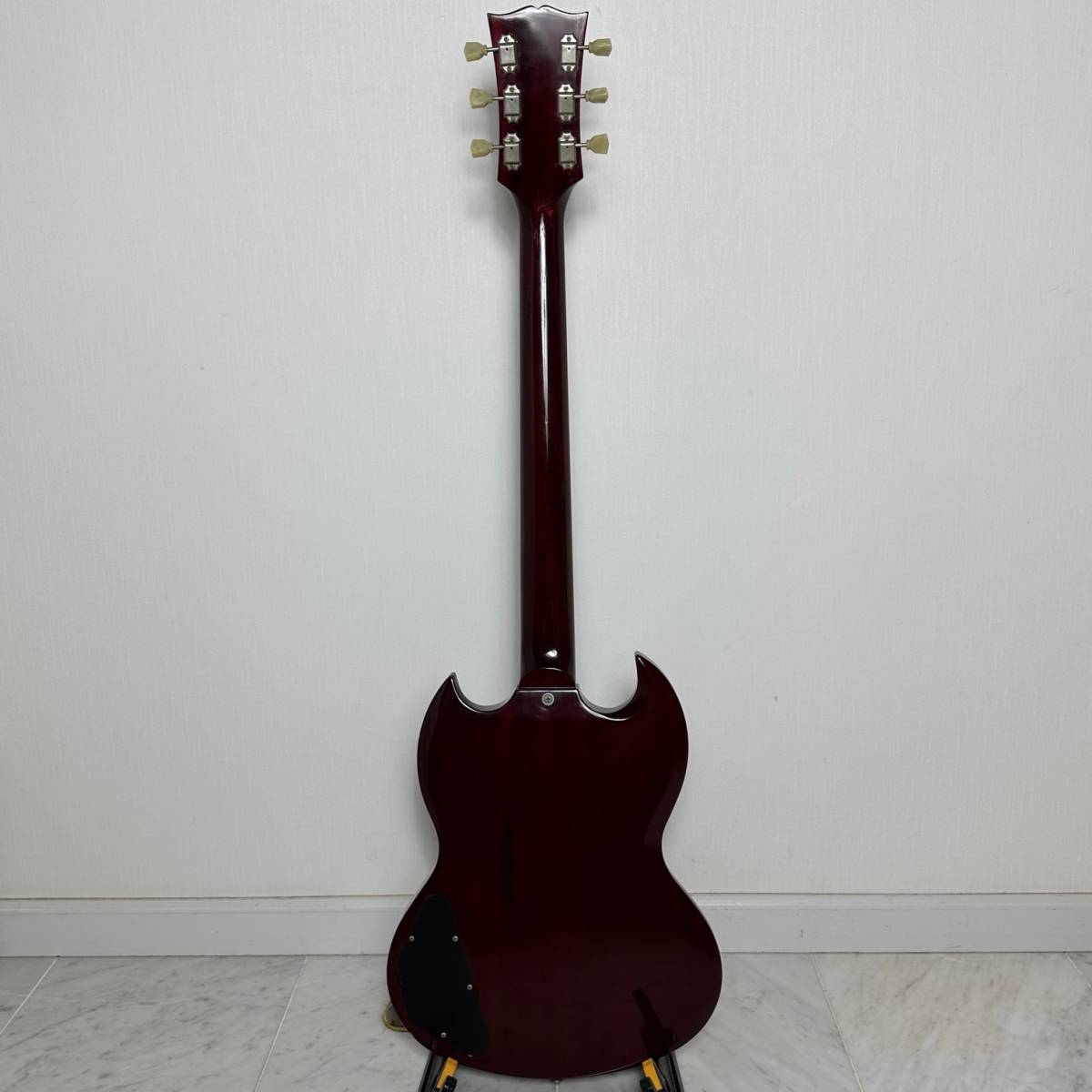 希少 Orville by Gibson SG STANDARD 1988年製 日本製 Gibson 基盤 PU 搭載オービル by ギブソン ハードケース付の画像7