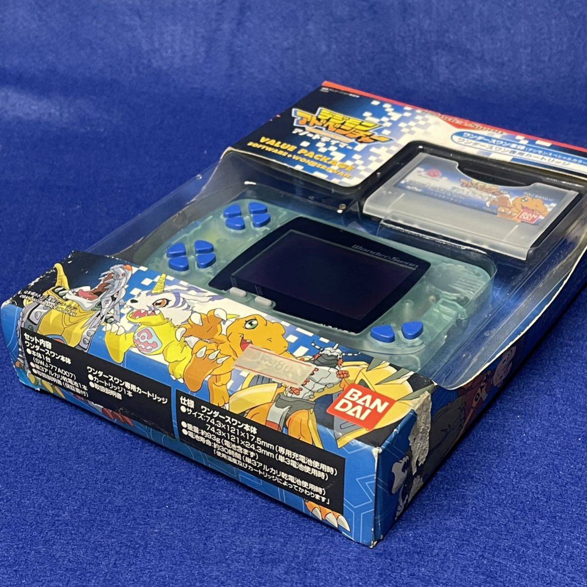  unopened new goods [ WonderSwan value package ] digimon adventure l retro game that time thing domestic regular goods original Showa era game 
